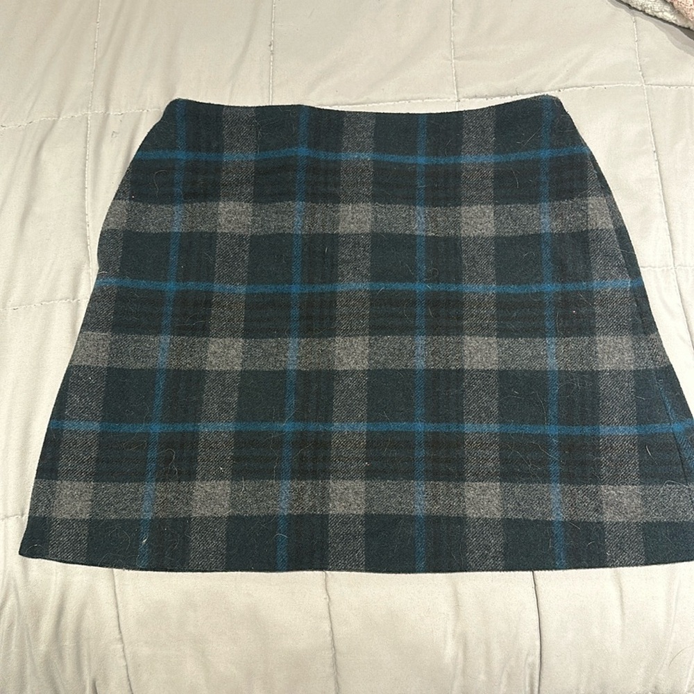 Plaid mini skirt